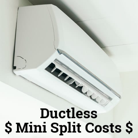 Ductless Mini Split Air Conditioner Installed on Wall