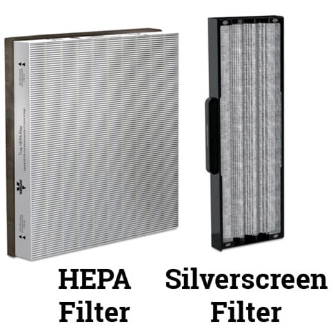 Photo of HEPA and Silverscreen Filters