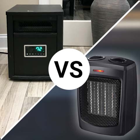 Infrared heater vs ceramic heater